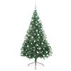 vidaXL Artificial Pre-lit Christmas Tree Green 180 cm PVC