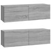 vidaXL 5 Piece TV Cabinet Set Grey Sonoma Engineered Wood