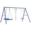 vidaXL Outdoor Swing Set with Swing, Disc Swing, Nest Swing