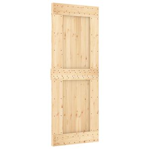 vidaXL Sliding Door NARVIK 80 x 210 cm (213.5 cm) Natural and Black