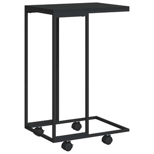 vidaXL Side Table | Black | Engineered wood, iron | Small | Portable