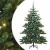vidaXL Artificial Hinged Christmas Tree with 150 LEDs 150 cm PVC