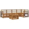 vidaXL Sofa Sets 6 pcs Natural Solid Acacia Wood
