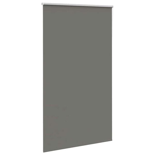 vidaXL Roller Blind Blackout Grey 125x230 cm Fabric Width 121.6 cm Polyester