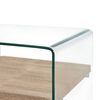 vidaXL Coffee Table Clear 50x50x45 cm Tempered Glass