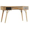 vidaXL Desk with Drawers 130x50x80 cm Solid Mango Wood