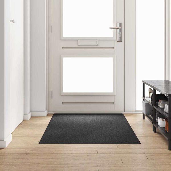 vidaXL Carpet Runner Dark Grey 100 x 200 cm 100% Polypropylene