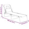 vidaXL Folding Sun Lounger Taupe Oxford Fabric&Powder-coated Steel