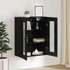 vidaXL Hanging Wall Cabinet Black 69.5 x 34 x 90 cm Engineered wood