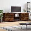 vidaXL TV Cabinet Smoked Oak 150x30x50 cm Engineered Wood