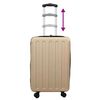 vidaXL Suitcase Folding Champagne 34 x 23 x 55.5 cm ABS Plastic
