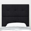vidaXL LED Headboard with LED Strip Lights Black 100 cm Polyester