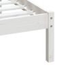vidaXL Bed Frame without Mattress White Solid Wood 100x200 cm (810008+814080)
