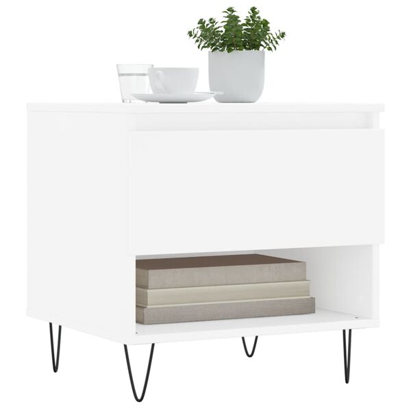 vidaXL Coffee Table White 50x46x50 cm Engineered Wood