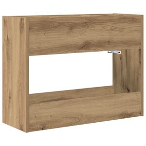 vidaXL Umbrella Stand Artisan Oak 65 x 24 x 50 cm Engineered Wood