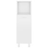 vidaXL Bathroom Cabinet High Gloss White 30x30x95 cm Engineered Wood