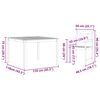 vidaXL Garden Dining Set 3 pcs Brown Solid Acacia wood