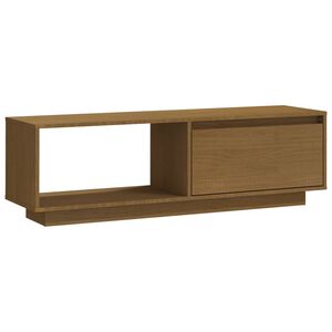 vidaXL TV Cabinet | Honey Brown | Solid Pinewood | Standard | TV Cabinet