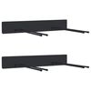 vidaXL Garden Tool Storage Racks Wall Mounted 2 pcs Black Steel