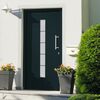 vidaXL Front Door Aluminium and PVC Anthracite 100x210 cm