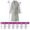 vidaXL Bathrobe without Hood Grey M Flannel
