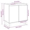 vidaXL Bathroom Cabinet Sonoma Oak 58x33x60 cm Engineered Wood