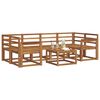 vidaXL Outdoor Sofa Set 7 pcs Natural Solid Acacia Wood