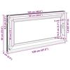 vidaXL Basement Window "RISOR" 120x60 cm Tilt&Turn DIN Left White
