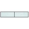 vidaXL TV Cabinet White Marble 200x40x40.5 cm Tempered Glass