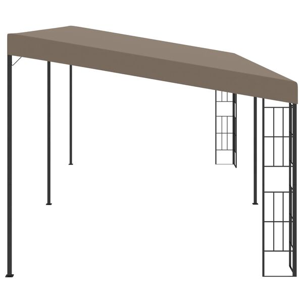 vidaXL Wall-mounted Gazebo 6x3 m Taupe Fabric