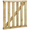 vidaXL Garden Slats Gate Impregnated Pinewood 100x100 cm