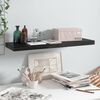 vidaXL Floating Wall Shelf High Gloss Black 80x23.5x3.8 cm MDF