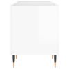 vidaXL Record Cabinet High Gloss White 121x38x48 cm Engineered Wood