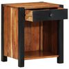 vidaXL Bedside Cabinet Brown 40 x 35 x 50 cm Solid Acacia Wood