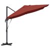 vidaXL Umbrella Terracotta 351 x 250 x 260 cm Polyester and Aluminium