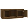 vidaXL TV Cabinet Honey Brown 110.5x35x44 cm Solid Wood Pine