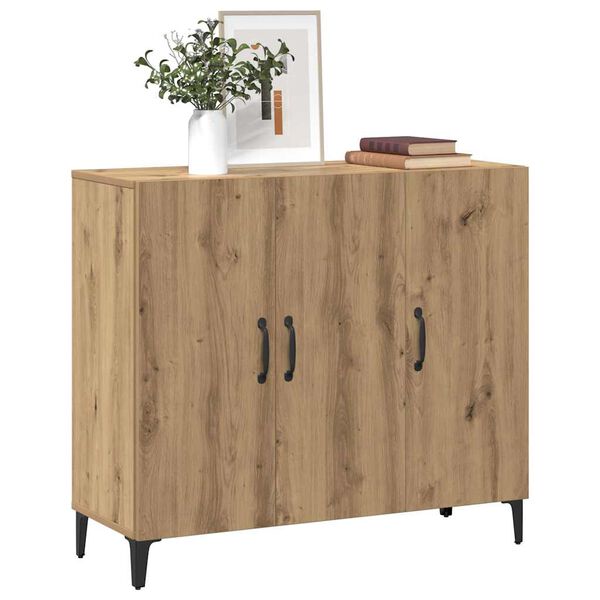 vidaXL Sideboard Artisan oak 90x34x80 cm Engineered Wood