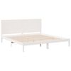 vidaXL Extra Long Bed Frame without Mattress White 200x220 cm Solid Wood