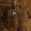 vidaXL Slim Storage Cabinet Smoked Oak 30x42.5x225 cm Engineered Wood