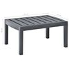 vidaXL Garden Table Anthracite 78x55x38 cm Plastic