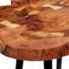 vidaXL Log Bar Table Solid Acacia Wood 90x60x110 cm