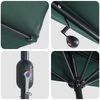 vidaXL Garden Parasol Green 294 x 150 x 223 cm Polyester and Steel