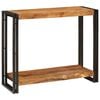 vidaXL Console Table with Shelf Brown 90 x 33 x 75 cm Solid Mango Wood