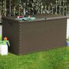 vidaXL Garden Storage Box Brown 120x56x63 cm PP Rattan