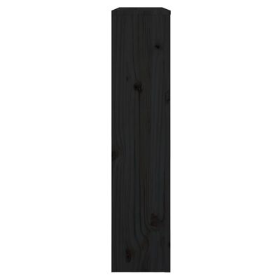 vidaXL Radiator Cover Black 79.5x19x84 cm Solid Wood Pine