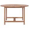 vidaXL Garden Dining Table Ø110x75 cm Solid Wood Teak