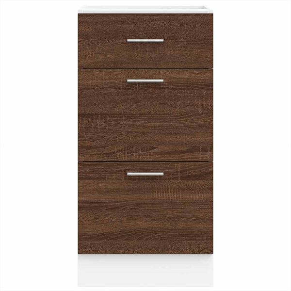vidaXL Bottom Cabinet Lyon Brown Oak 40x46x81.5 cm Engineered Wood