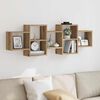 vidaXL Wall Shelf Artisian Oak 129x18x42 cm Engineered Wood