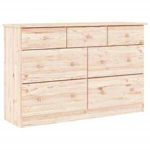 vidaXL Chest of Drawers ALTA 112x35x73 cm Solid Wood Pine