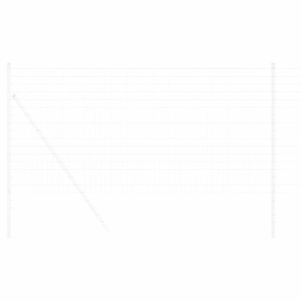 vidaXL Euro Fence Silver 1 x 25 m Hot dip galvanized iron